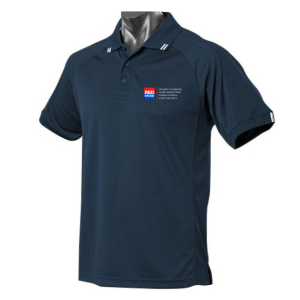 Mens Flinders Polo, - Navy/White - Red Badge Group Management