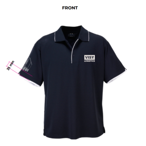 MENS ELITE POLO, NAVY, P3200 - VISY LOGISTICS