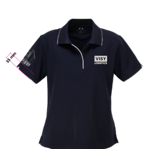 WOMENS ELITE POLO, NAVY, - P3225 - VISY LOGISTICS