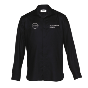 Mens Barkers Tyler Shirts, Black, Nissan Sales