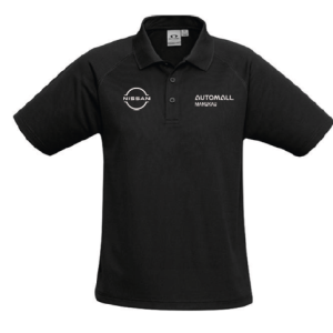 Mens Sprint Polo, Black, Nissan Sales
