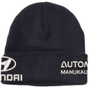 Wool Mix Beanie (50% Wool 50% Acrylic), Black, Hyundai Service