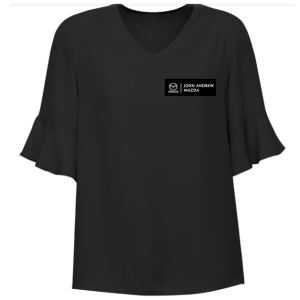 Womens Aria Top, Black, North Harbour Mazda Sales