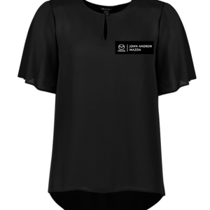 Womens Vienna Top, Black, North Harbour Mazda Sales