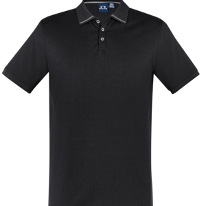 Mens Aston Polo, Black, Hyundai Sales