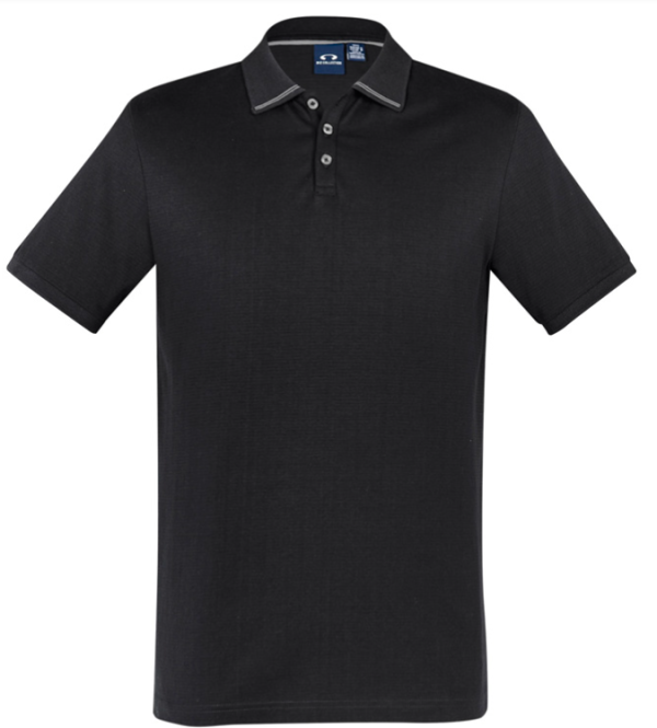 Mens Aston Polo, Black, Hyundai Sales