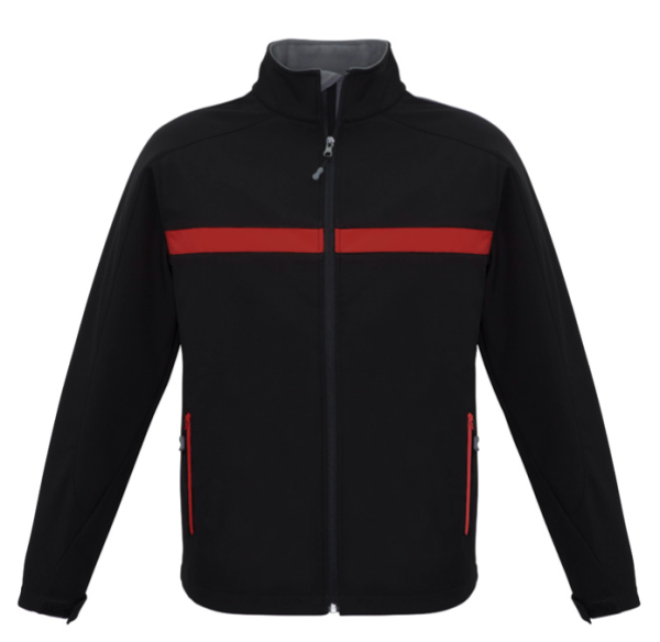 Unisex Charger Jacket, Black/Red/Grey, Nissan Service