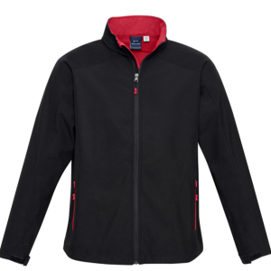 Mens Geneva Jackets, Black/Red, GMSV