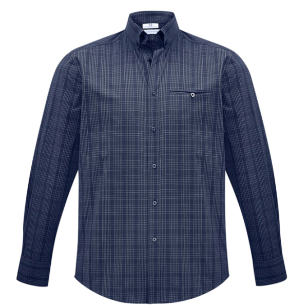 Mens Harper Shirt, Blue, John Andrew Ford Service