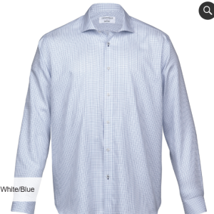 Mens Lyndhurst Shirt, White/Blue, Hyundai Sales