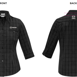 Womens Harper Shirt, Black, John Andrew Mazda Service