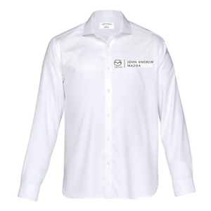 Mens Origin Barkers Shirt, White, John Andrew Mazda Sales