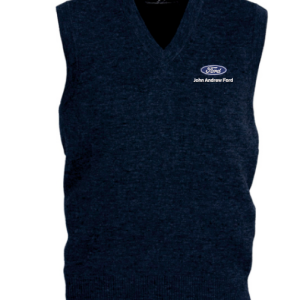 Mens Woolmix Knit Vest, Navy, John Andrew Ford Sales (Copy)