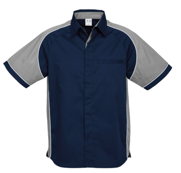 Mens Nitro Shirt, Navy/Grey/White, Hyundai Service