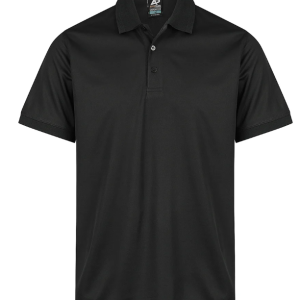 Mens Lachlan Polo, Black, Manukau MG