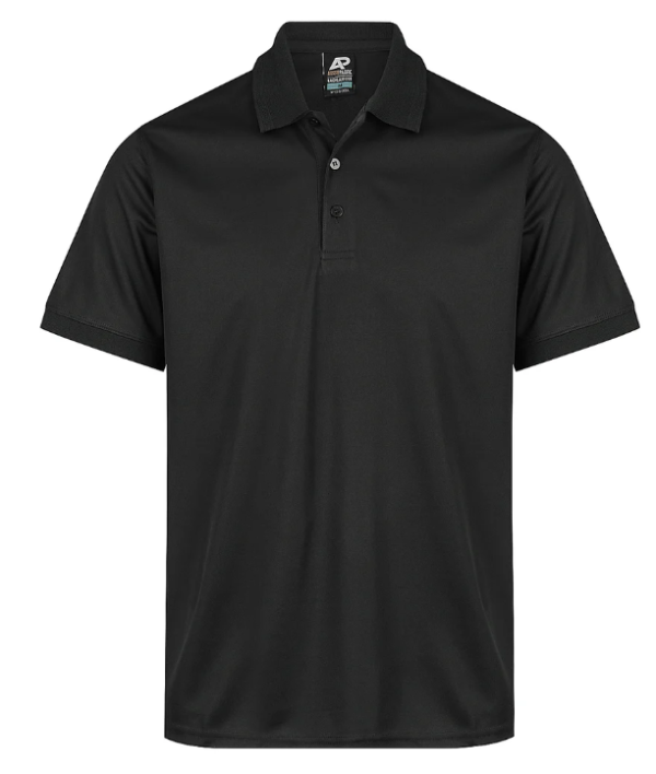 Mens Lachlan Polo, Black, Manukau MG