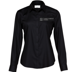 Womens Barkers Tyler Shirt, Black, North Harbour Mazda Service
