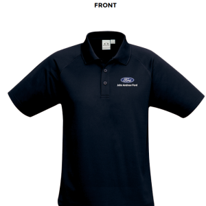 Mens Pique Polo, Navy, John Andrew Ford Sales