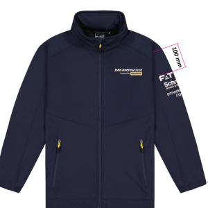 Softshell Jacket, Aspiring - Contrast Zip Pulls, Mens, John Andrew Used