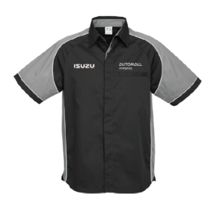 Mens Nitro Shirt, Black/Grey/White, Isuzu Service