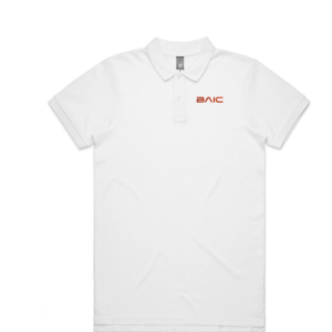 Mens Pique Polo, White