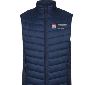 Mens Snowy Vest, Navy, Red Badge Group Management