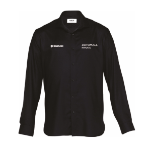 Mens Barkers Tyler Shirts, Black, Suzuki Sales