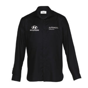 Mens Barkers Tyler Shirts, Black, Hyundai Sales