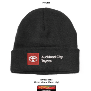 Wool Mix Beanie (50% Wool 50% Acrylic), Black, ACT