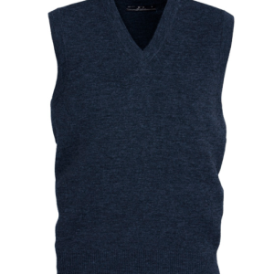 Mens Woolmix Knit Vest, Black, Suzuki Sales