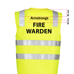 Hi Vis Vest, Yellow - Fire Warden