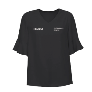 Womens Aria Top, Black, Isuzu Sales