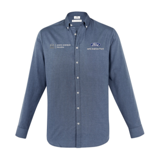 Mens Memphis L/S Shirt, Grey Smoke