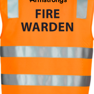 Hi Vis Vest, Orange - Fire Warden